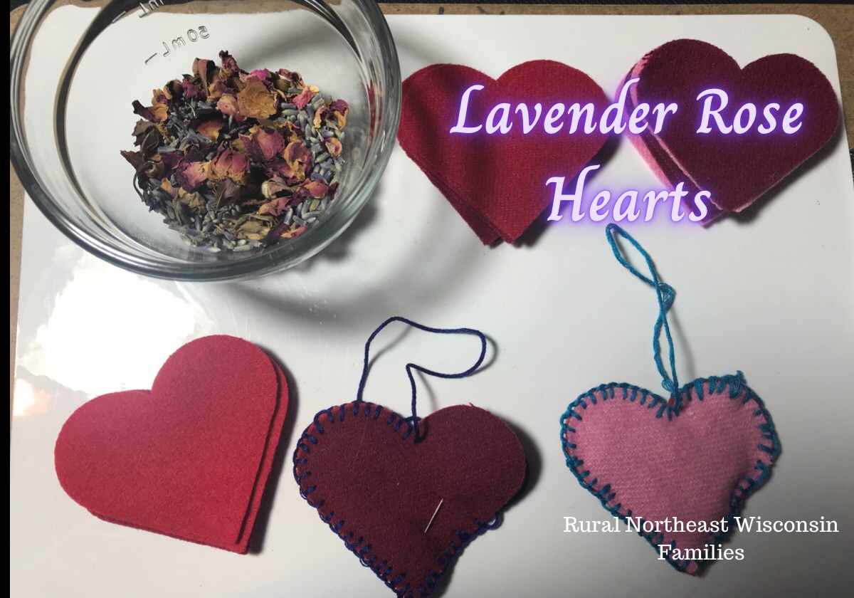 Lavender Rose Hearts