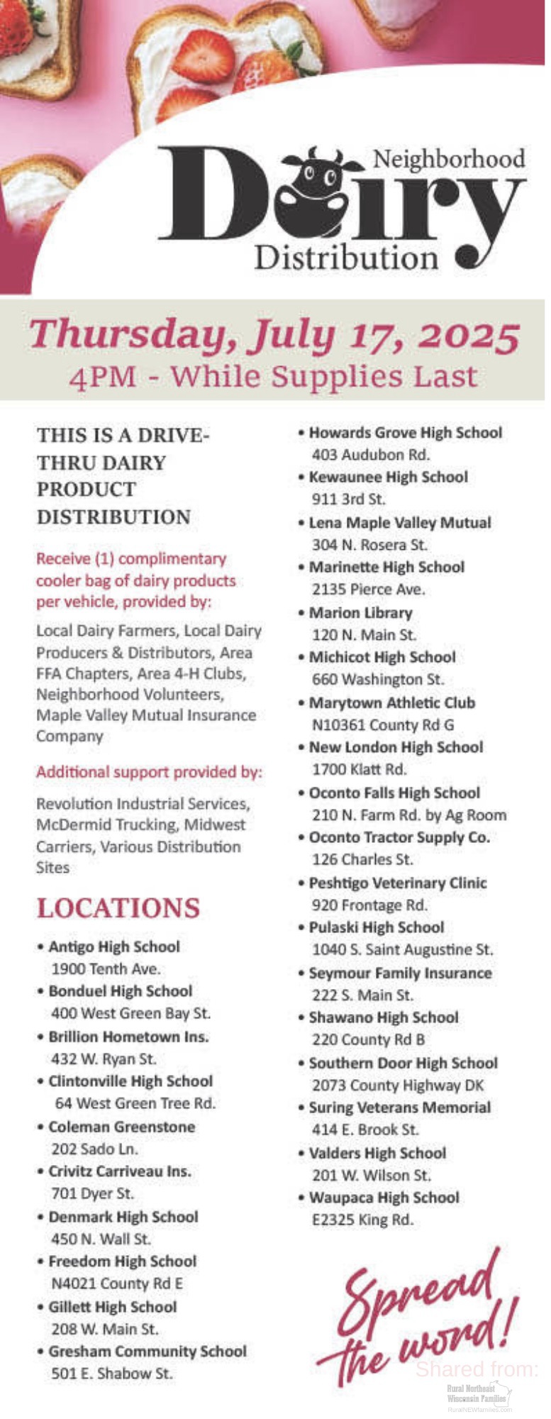 🐄 🥛 Neighborhood Dairy Distribution 2025