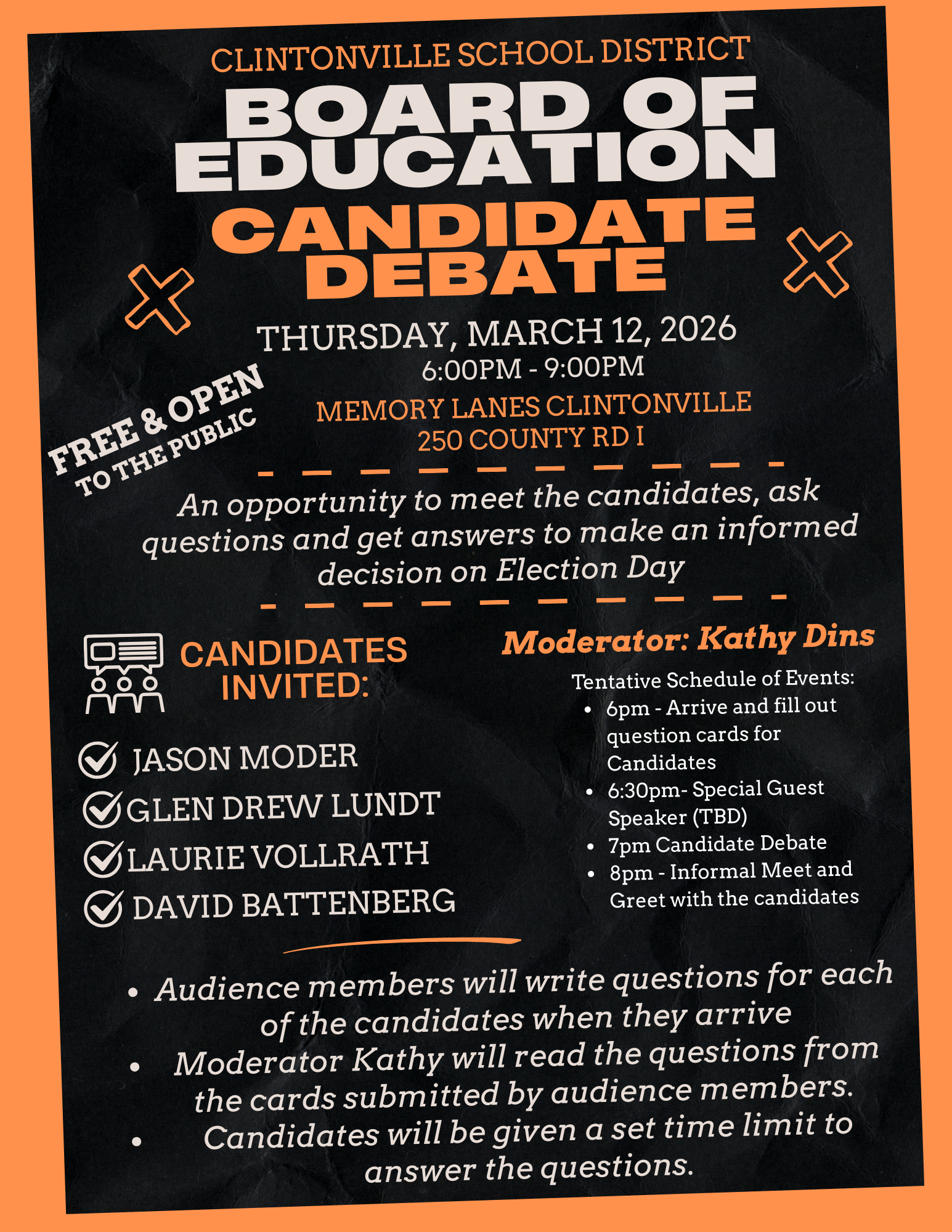 🇺🇸 Clintonville Board of Education Candidate Debate